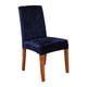 thumbnail image 1 of Bewildely Y decorar sillas con fundas para sillas de comedor de poliéster, excelente funda elástica para silla de comedor Decoración del hogar azul oscuro, 1 of 6