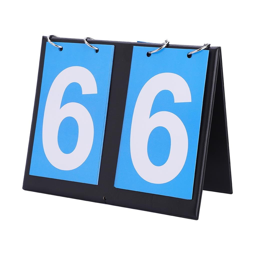 Jygee Portable for Flip Sports Scoreboard Score Counter for Table Tennis Basketball (2 Digit-Blue)