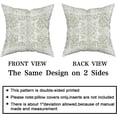 thumbnail image 4 of Light Green Gray Ethnic Boho Throw Pillow Covers 20X20 Inch Set of 2 Bohemian Carpet Pattern Vintage Pillow Cases Grey Floral Pillow Cover Farmhouse Home Decor for Sofa Couch Porch Outdoor, 4 of 5