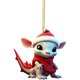 thumbnail image 5 of 2 Piezas Adorno Navidad Dragón Acrílico Navideño para Espejo Coche (#12), 5 of 9