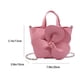 thumbnail image 5 of Bolso Mano Con Flores para Mujer Noche Piel Sintética Sólida Tipo Cubo () Rosa, 5 of 8