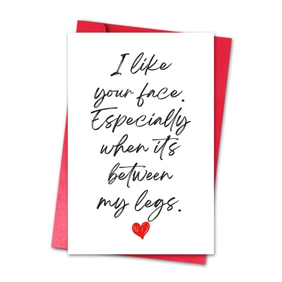 Tarjeta de San Valentín LYMEQING divertida y atrevida 20,5 x 13,5 cm