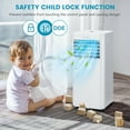 thumbnail image 5 of Costway 5000 BTU (8000 BTU ASHRAE) Portable Air Conditioner 4-in-1 AC Unit with Cool Fan Dehum Sleep Mode, 5 of 11