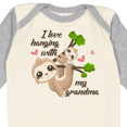 thumbnail image 4 of Inktastic Hanging with My Grandma Boys or Girls Long Sleeve Baby Bodysuit, 4 of 5