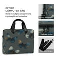 thumbnail image 4 of 16" Laptop Briefcase for Work Travel Laptop Shoulder Bag Carrying Handbag Laptop Case Brown-blue Butterfly Pattern, 4 of 8