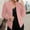 Pink, variant on Summer Clearance Ofreoo Women's Casual Fashion Pocket Solid Color Shawl Suit Jacket Blazer Top
