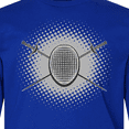 thumbnail image 4 of Inktastic Fencing Mask Foils Halftone Long Sleeve Youth T-Shirt, 4 of 5