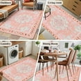 thumbnail image 6 of Hallway Runner Rugs 2.7x5 Ft, Pink Boho Non Slip Area Rugs for Kitchen Bedroom Entryway, Vintage Abstract Tribal Decorative Oriental Washable Carpet Runner Rug Floor Mats for Bedroom Home Decor, 6 of 9