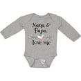 thumbnail image 3 of Inktastic Nana and Papa Love Me Heart Grandchild Boys or Girls Long Sleeve Baby Bodysuit, 3 of 5