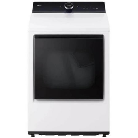 LG DLEX8600WE 7.3 Cu. Ft. White Front Load Electric Dryer with AI Sensor Dry