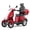 RED, variant on Mobility Scooters for Seniors Adults 500lbs Capacity,Heavy Duty 4 Wheel Electric Scooter 800W Motor,Long Range 25 Miles,All Terrain Mobility Scooters with Solid Tires & Hydraulic Suspension,BLACK