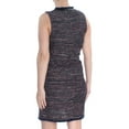thumbnail image 4 of RACHEL ZOE $149 Womens New 1219 Navy Faux Leather Trim Tweed  Dress 4 B+B, 4 of 4
