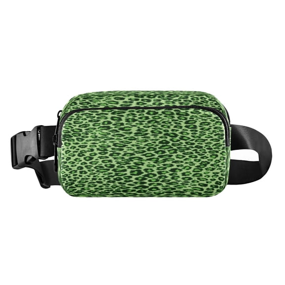 LIGHTWEIGHT SPORTS WAIST PACK - Large capacity waterproof design essential for running fitness/traveling unisex! Green Cheetah Print