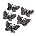 thumbnail image 4 of 5 piezas mariposa coser en apliques insignia do brillante busto Negro Sunnimix parches de encaje, 4 of 6