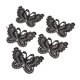 thumbnail image 4 of 5 piezas mariposa coser en apliques insignia do brillante busto Negro Sunnimix parches de encaje, 4 of 6