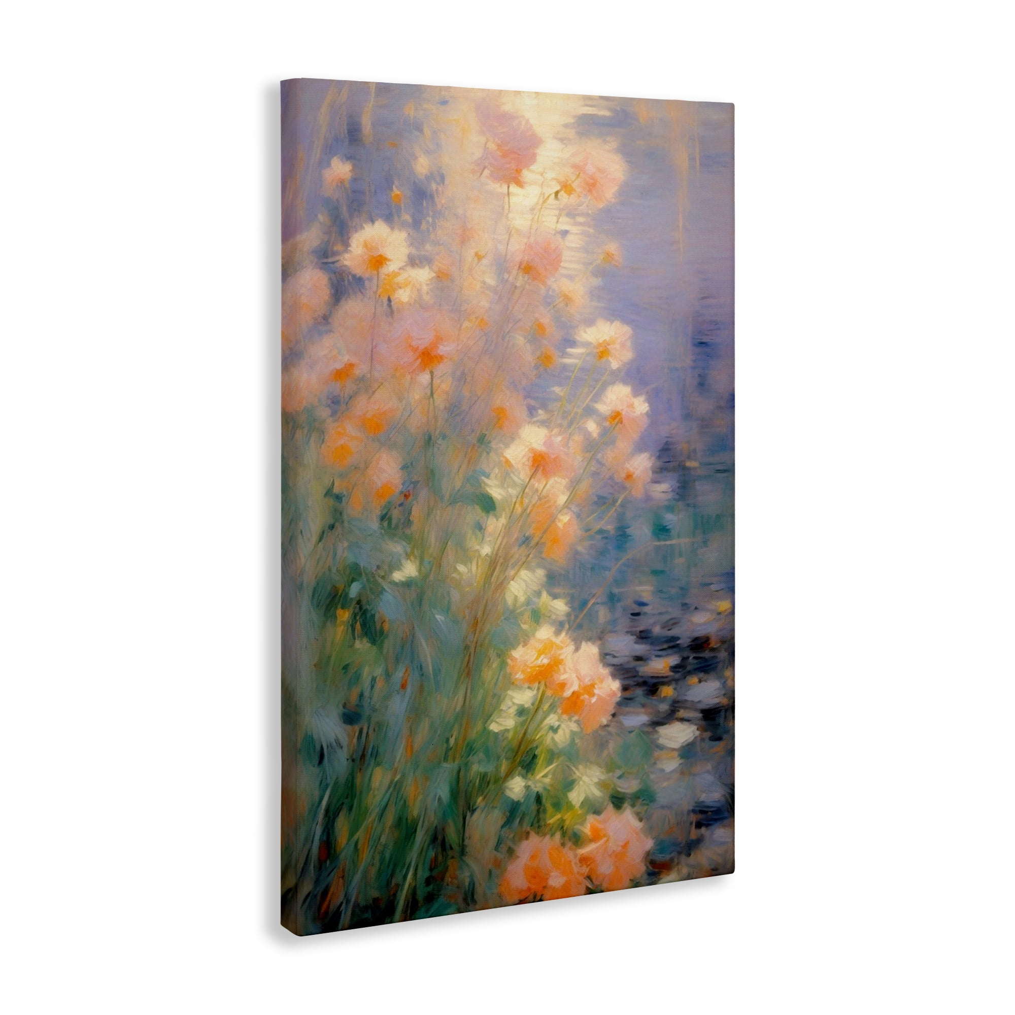 Stupell Industries Sunlit Pastel Blossoms Impression Canvas Wall Art, design by Angie Hawke