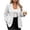 White-TOPS, variant on Inverlee Striped Long Sleeve Lapel Single Button Blazer Jackets for Women Business Office Oversized Pocket Outerwear Urban Daily Relaxed Coats Light Blue XXL