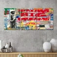 thumbnail image 3 of Hieng Large Banksy Canvas Wall Art Graffiti Dream Theme Painting Modern Inspirational Office Wall Decor （Only canvas）, 3 of 6