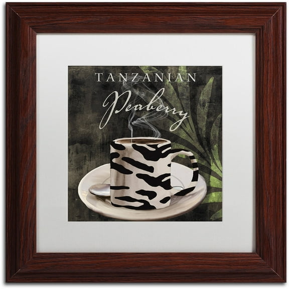 Trademark Fine Art "Afrikan Coffee II" Canvas Art by Color Bakery White Matte, Wood Frame
