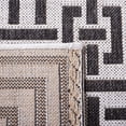thumbnail image 5 of Safavieh Linden Derbhile Geometric Indoor/Outdoor Area Rug, Light Gray/Charcoal, 6'7" x 6'7" Round, 5 of 9