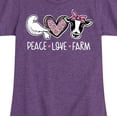 thumbnail image 3 of Case IH - Peace Love Farm Pattern - Toddler Girl Short Sleeve T-Shirt, 3 of 5