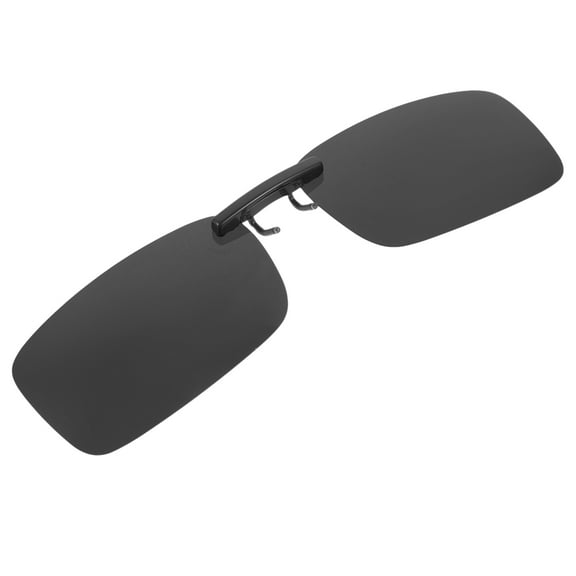 KONTONTY Polarized Clip on Sunglasses Black Silicone 1Pcs Clear for Outdoor Sports