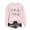 5-Pink, variant on LYEAA Halloween Oversized Sweatshirt Long Sleeve Crew Neck Regular Ribbed Cuff Tunic Casual Wear Ghost Holiday Clothes Black L