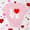 Pink, variant on Goodtrade8 Womens T-Shirts Valentines Short Sleeve Plus Size Girls Valentine Casual Crew Neck Love Printed Heart Tops for Women