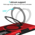 thumbnail image 4 of 3-in-1 [Magnetic+Kickstand+Ring Holder] for Samsung Galaxy A16 5G Case with Stand Ring Holder,Compatible with MagSafe, Military Shockproof Kickstand Case Samsung Galaxy A16 5G Cover,Red, 4 of 9