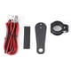 thumbnail image 5 of Cargador USB dual para motocicleta de 12 V, Resistente al Agua, Montaje en Manillar, Pantalla de Voltaje, Cargador de Teléfono para Bicicleta, Rojo, 5 of 7