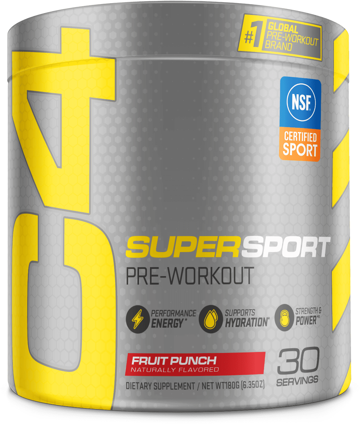 Cellucor C4 Super Sport Preworkout, Fruit Punch, Energy, Strength & Power, 30 Servings