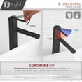 thumbnail image 6 of Stylish Single-Handle Matte Black Vessel Bathroom Faucet Height 11⅝" B-123N, 6 of 12