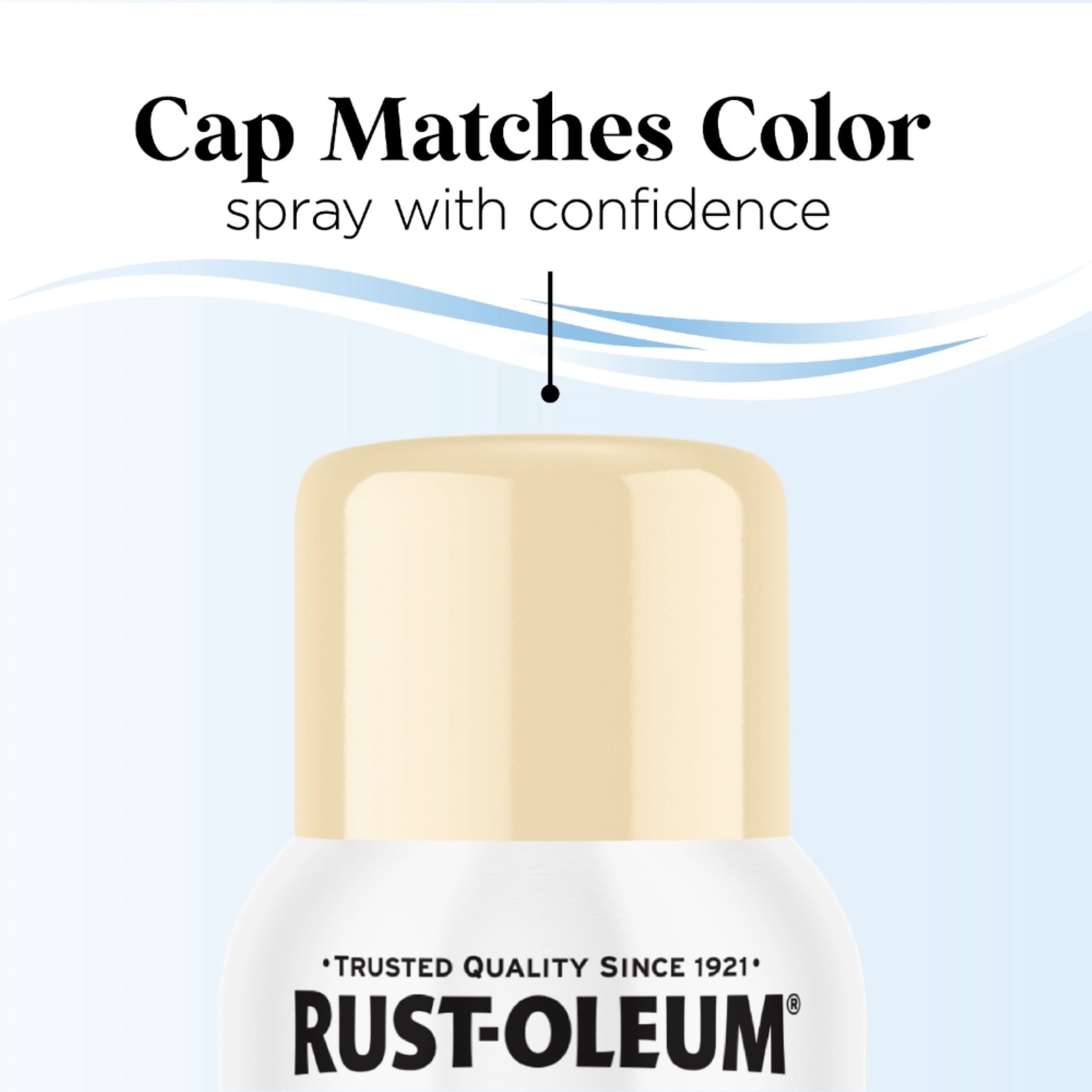6 Pack, Seashell, Rust-Oleum Low Odor Premium Gloss Spray Paint-388275, 11 oz