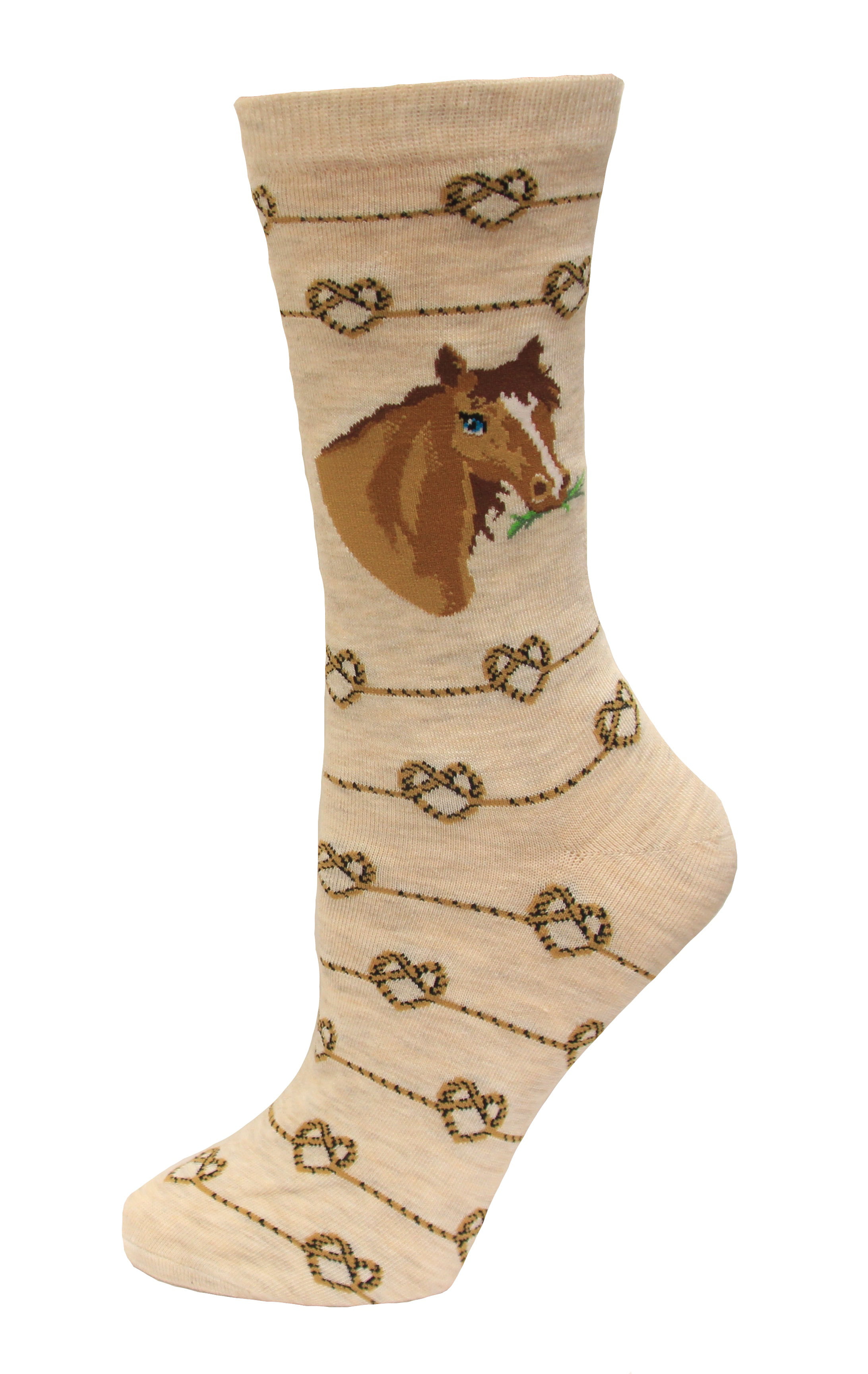 K.Bell Love Labrador Dogs Socks Cotton Blend Ladies Crew Beige Socks New 