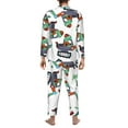 thumbnail image 5 of Kll Dinosaur On Excavator2 Sleepwear Mens Flannel Pajamas,Long Cotton Pj Set, 5 of 9