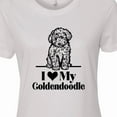 thumbnail image 4 of Inktastic I Love My Goldendoodle Dog Women's T-Shirt, 4 of 5