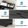 thumbnail image 7 of RichYa 2 Drawer Wood Lateral File Cabinet, Large Filing Cabinet for Home Office, Fits A4/Letter Size Files, Black, 7 of 7