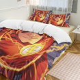 thumbnail image 6 of The Flash 3-Piece Comforter Set for Bedroom, The Flash Bedding Set for Kids Adults, Soft Microfiber Duvet Cover Set with Zipper Closure, 1 Duvet Cover + 2 Pillow Covers, 6 of 8