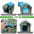 thumbnail image 4 of COSTYLE Cat Houses for Outdoor Feral Cats Dogs House Waterproof Warm House with Curtain, 4 of 5