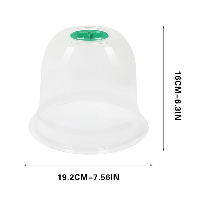 Heat Preservation Cover Set 3 Piece Plastic Breathable Constant Temperature Plant Growing Tray for Nursery Gardening