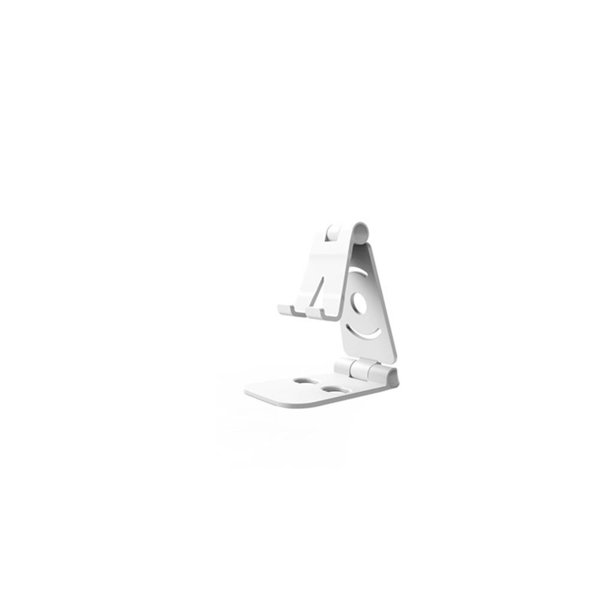 Inteprter Mini soporte portátil para teléfono móvil de escritorio, soporte para tableta de sobremesa, soporte para Slacker, soporte Universal plegable Teléfono y Comunicación Blanco