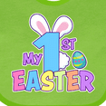 thumbnail image 4 of Inktastic My 1st Easter One with Bunny Ears and Tail Boys or Girls Baby Bib, 4 of 4