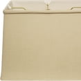 thumbnail image 4 of 18" Pale Brown Throwback Rectangle Linen Lampshade, 4 of 5