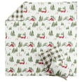 thumbnail image 7 of Levtex Home - Tatum Pines Quilt Set - Full/Queen Quilt and Two Standard Shams - Christmas Cabin - Red, Green, Brown and White - Quilt (88x92in.) and Shams (20x26in.) - Reversible - Cotton, 7 of 7