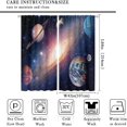 thumbnail image 2 of Galaxy Planet Curtains Outer Space Universe Nebula Stars Starry Sky Curtain with Rod Pocket for Living Room Bedroom Dorm Home Decor Drapes Window Treatments 2 Panels Set 84x84in, 2 of 6