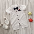 thumbnail image 7 of Seyurigaoka Newborn Babies Single Breasted Chest Pocket Romper for Party Wedding Beach, 7 of 7