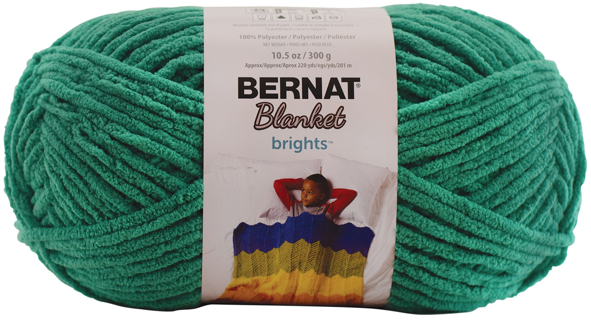Fil Blanket Brights™ de Bernat®, Polyester #6 Super Bulky, 10.5oz/300g, 220 Yards