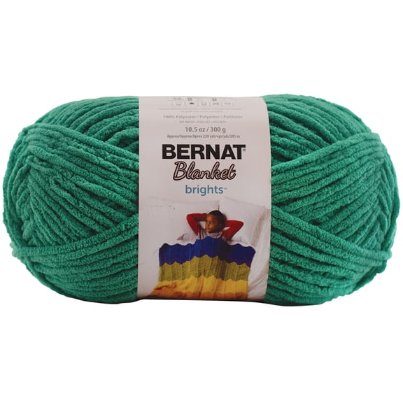 Bernat® Blanket Brights™ Yarn, Polyester #6 Super Bulky, 10.5oz/300g, 220 Yards