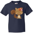 thumbnail image 3 of Inktastic Cute Squirrel, Squirrel With Flowers, Fluffy Tail Youth T-Shirt, 3 of 5