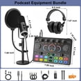 thumbnail image 2 of Paquete para podcast SquarockTek micrófono XLR USB y mezcladora RGB, 2 of 8
